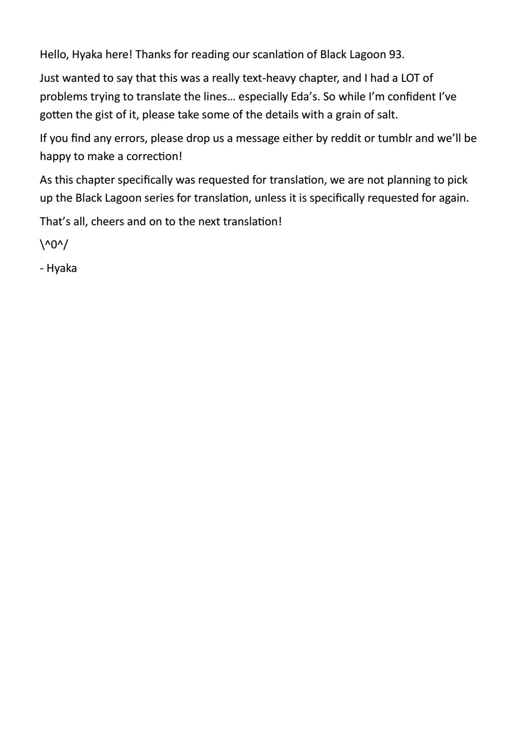 Read Black lagoon Manga Online