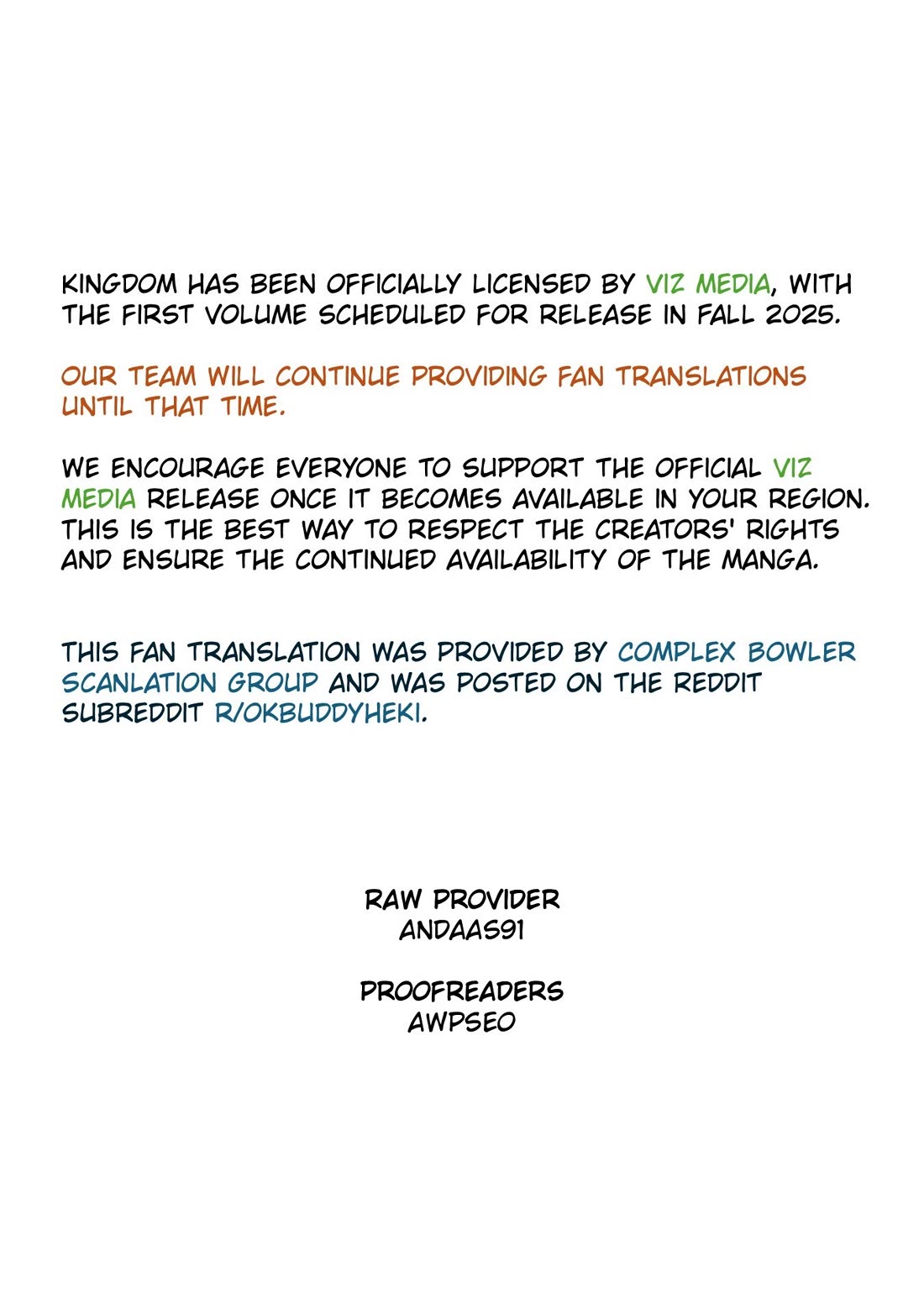 Read Kingdom Manga Online