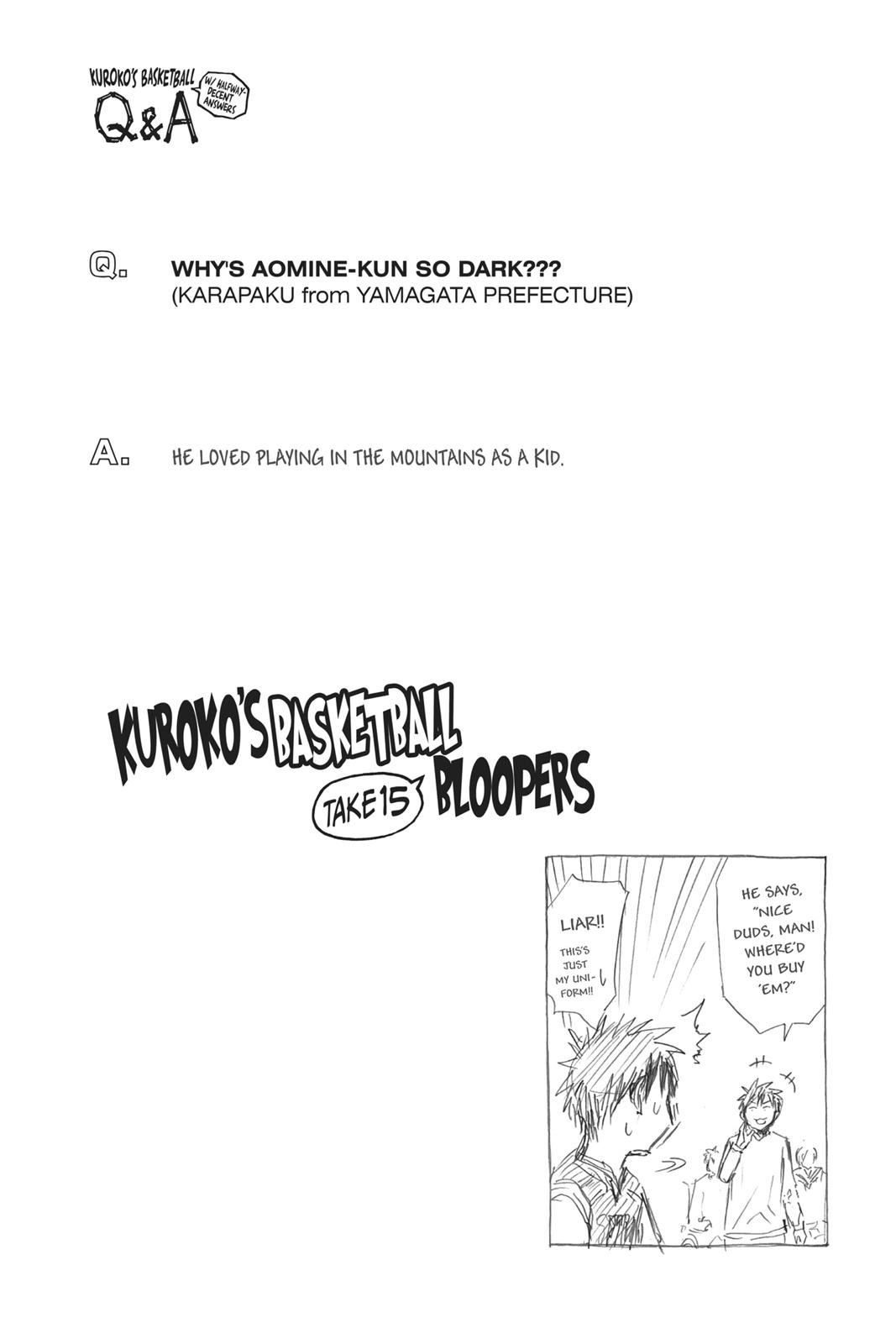 Read Kurokos Basketball Manga Online