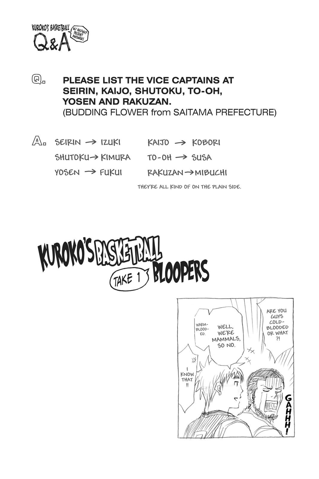 Read Kurokos Basketball Manga Online