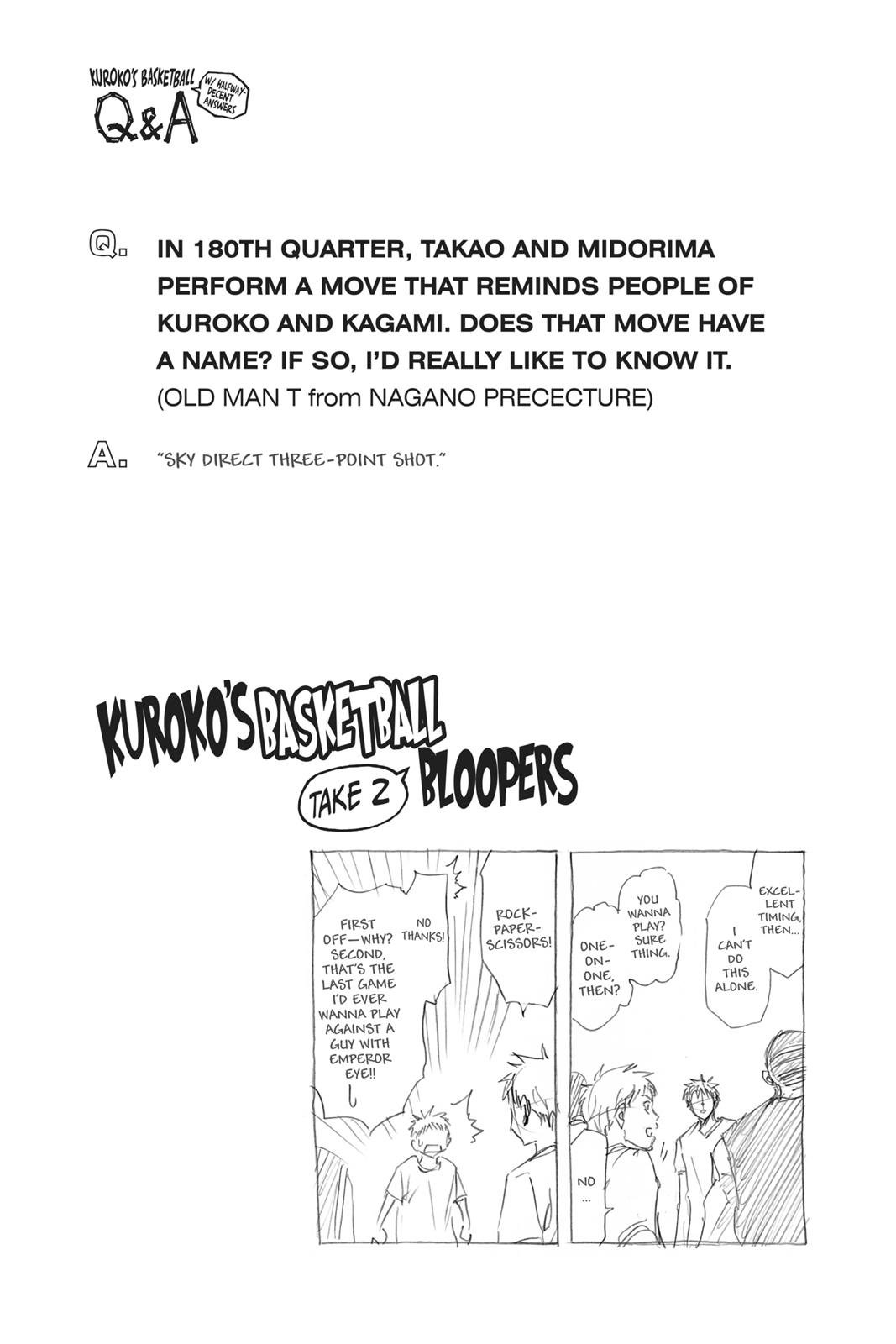 Read Kurokos Basketball Manga Online