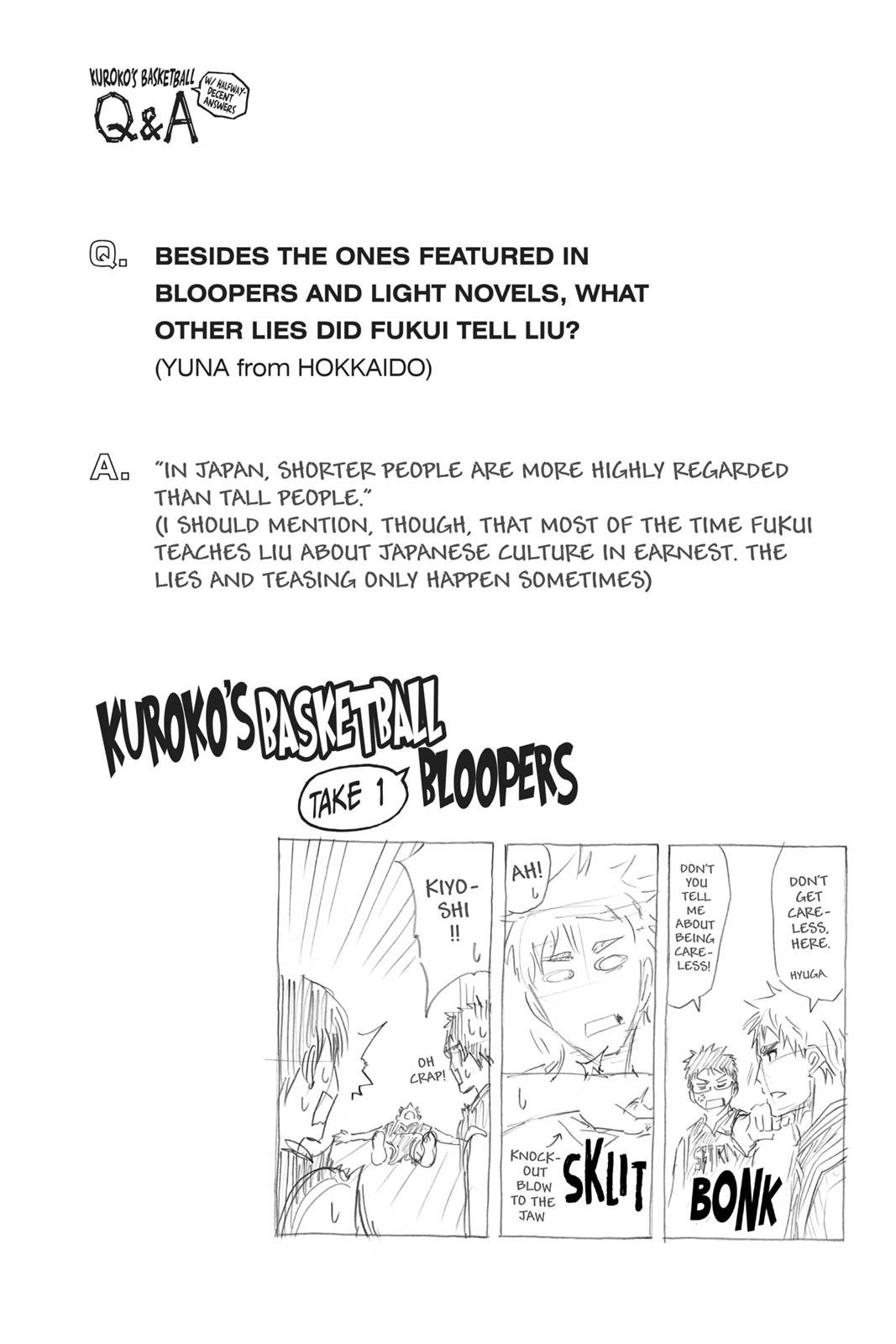 Read Kurokos Basketball Manga Online