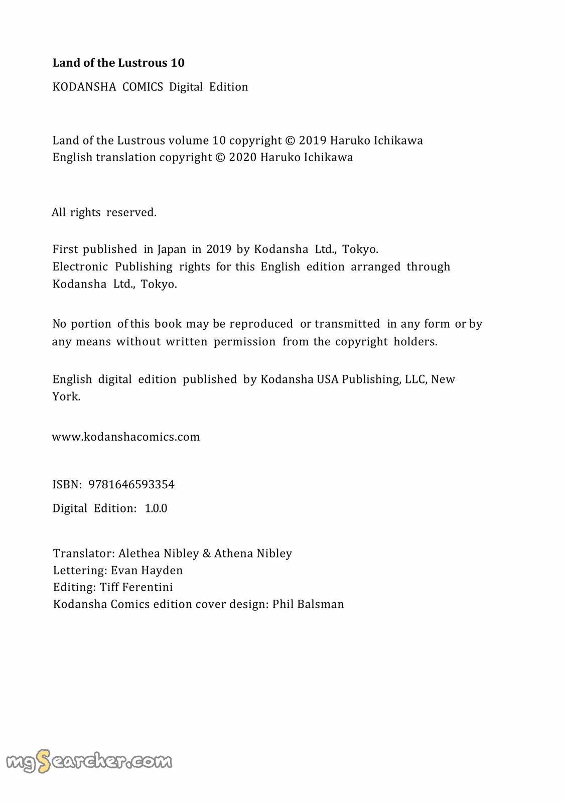 Read Land of the Lustrous  Manga Online