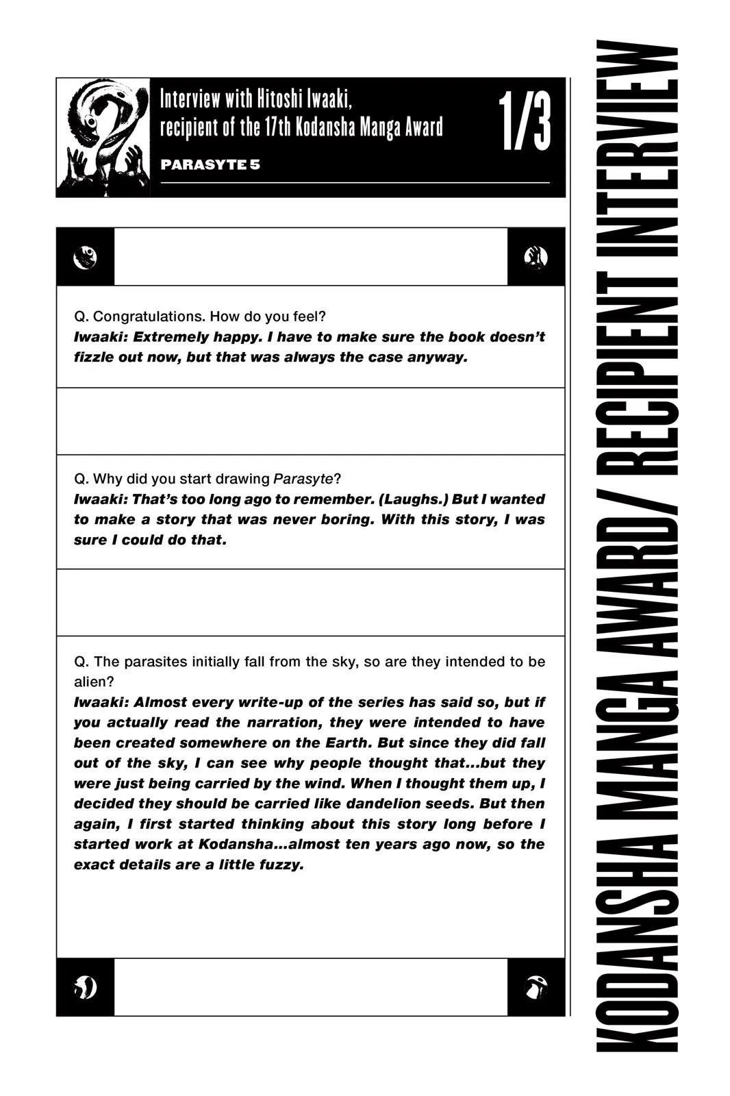 Read Parasyte Manga Online