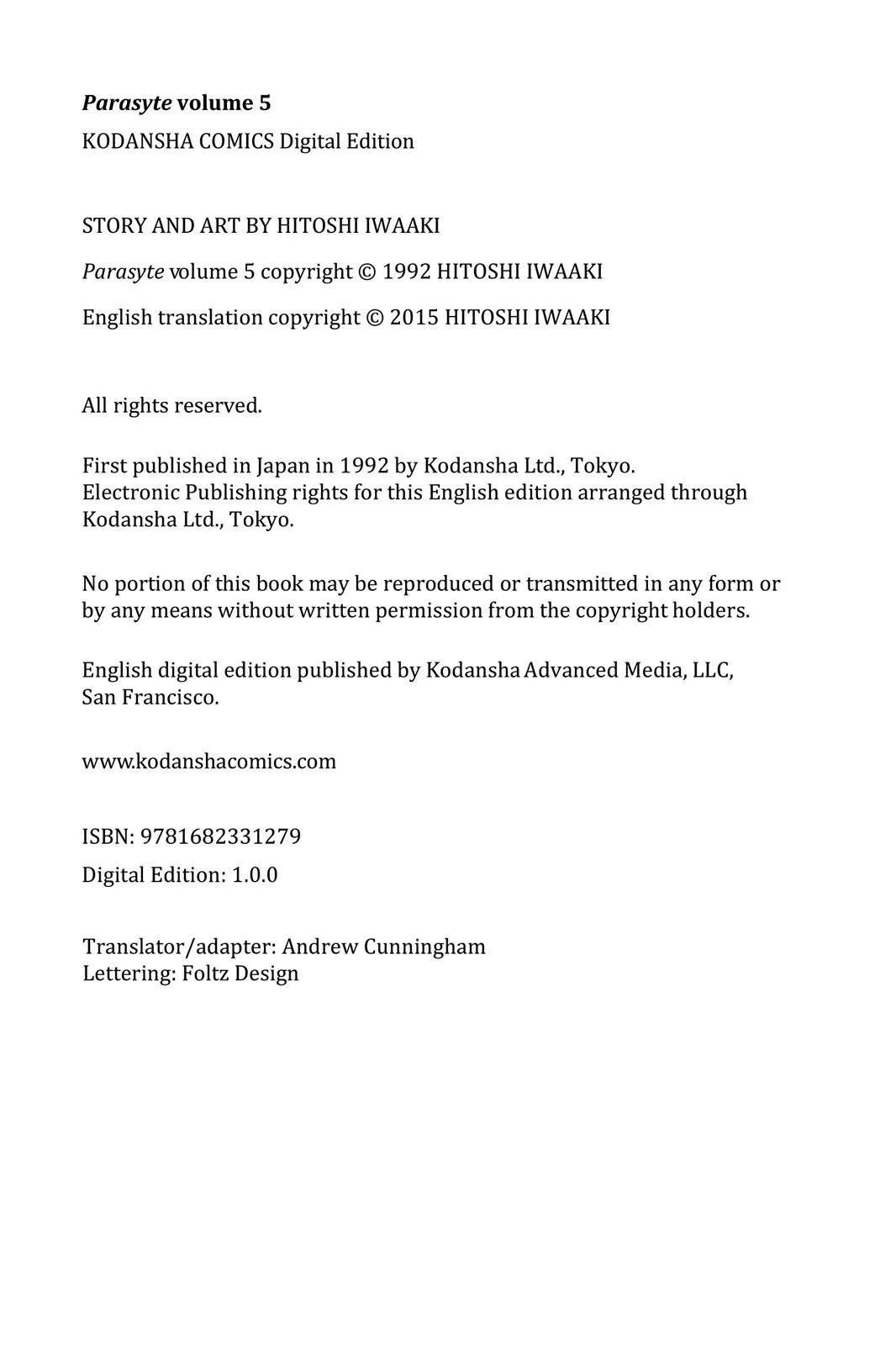 Read Parasyte Manga Online