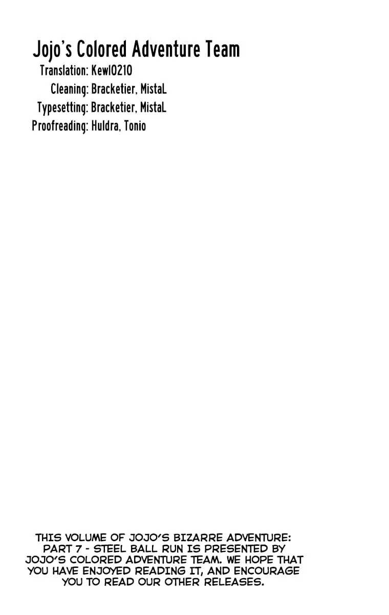 Read Steel Ball Run Manga Online