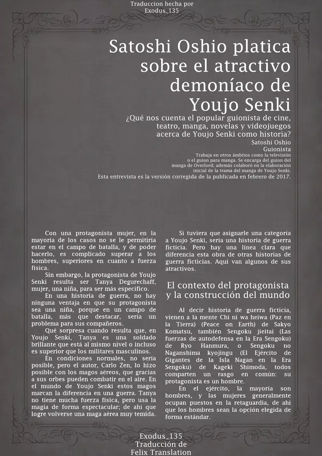 Read Youjo Senki ES Manga Online