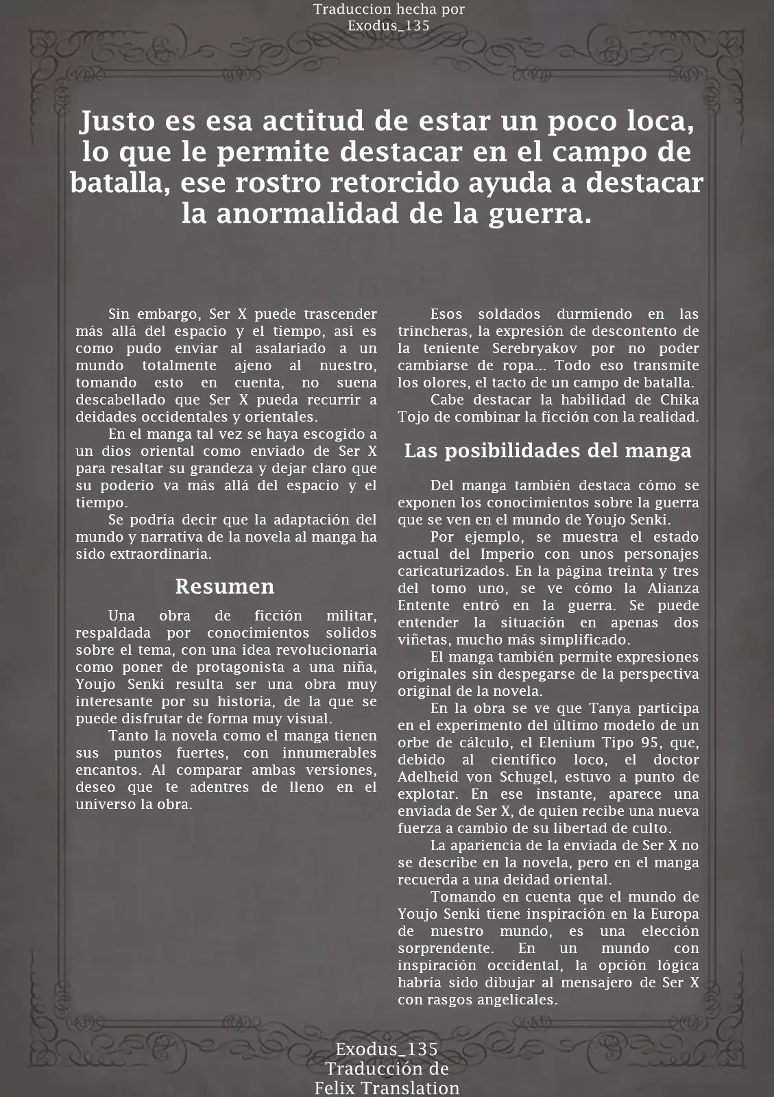 Read Youjo Senki ES Manga Online