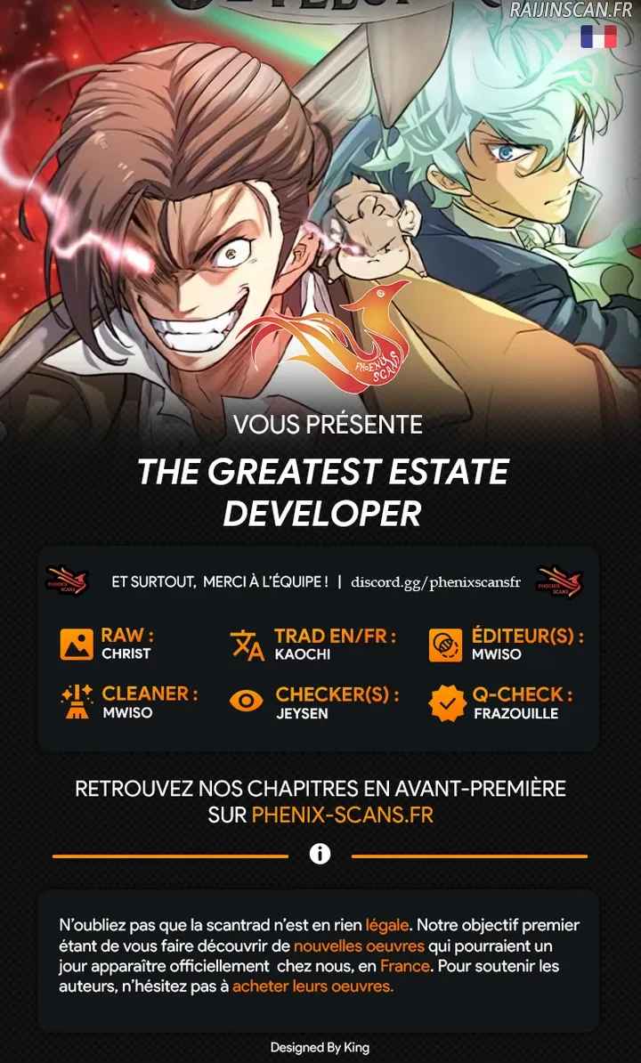 Read The Greatest Estate Developer FR Manga Online