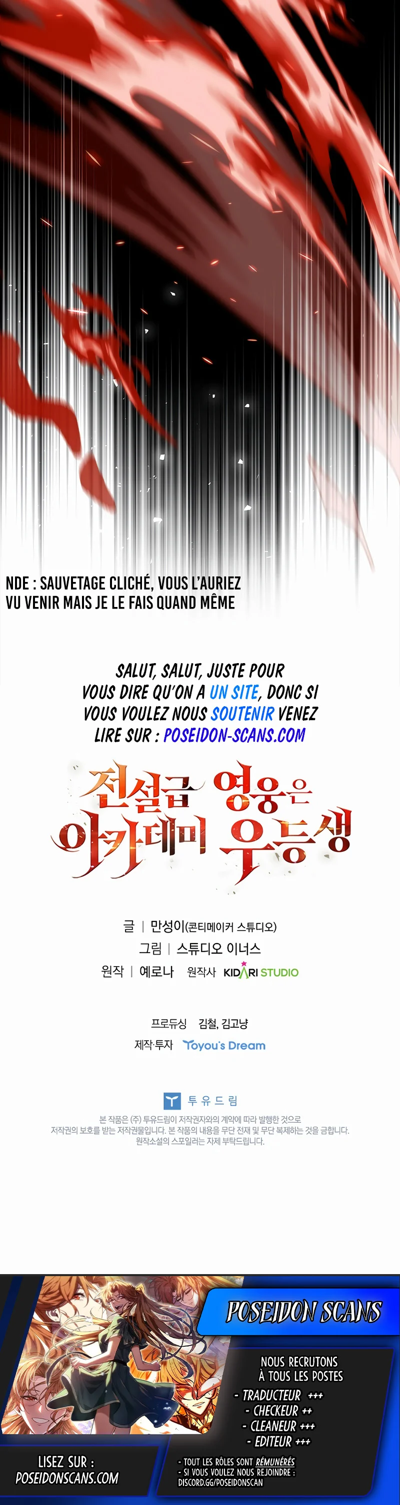 Read The Legendary Hero is an Academy Honors Student FR Manga Online