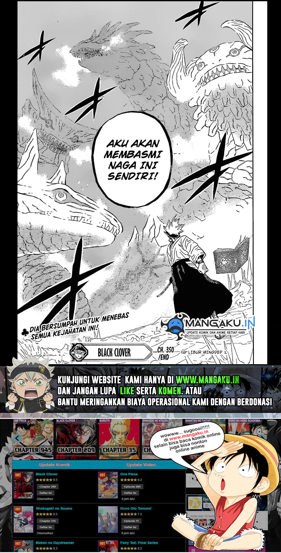 Read Black Clover Bahasa Indonesia (ID) Manga Online
