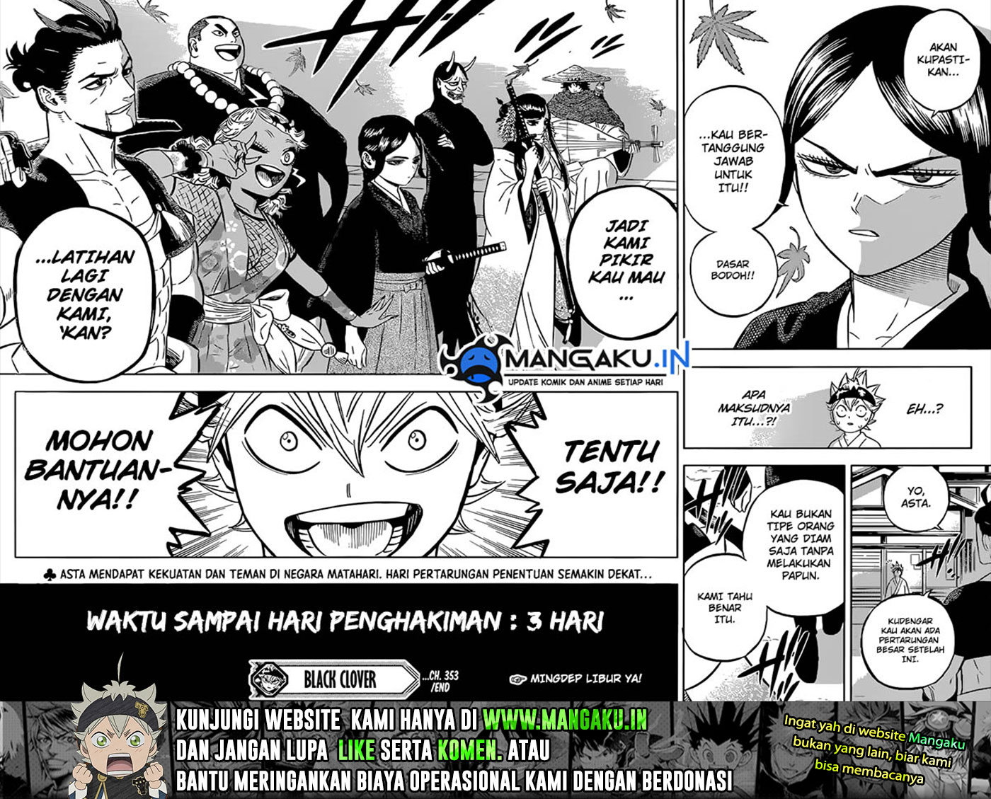 Read Black Clover Bahasa Indonesia (ID) Manga Online