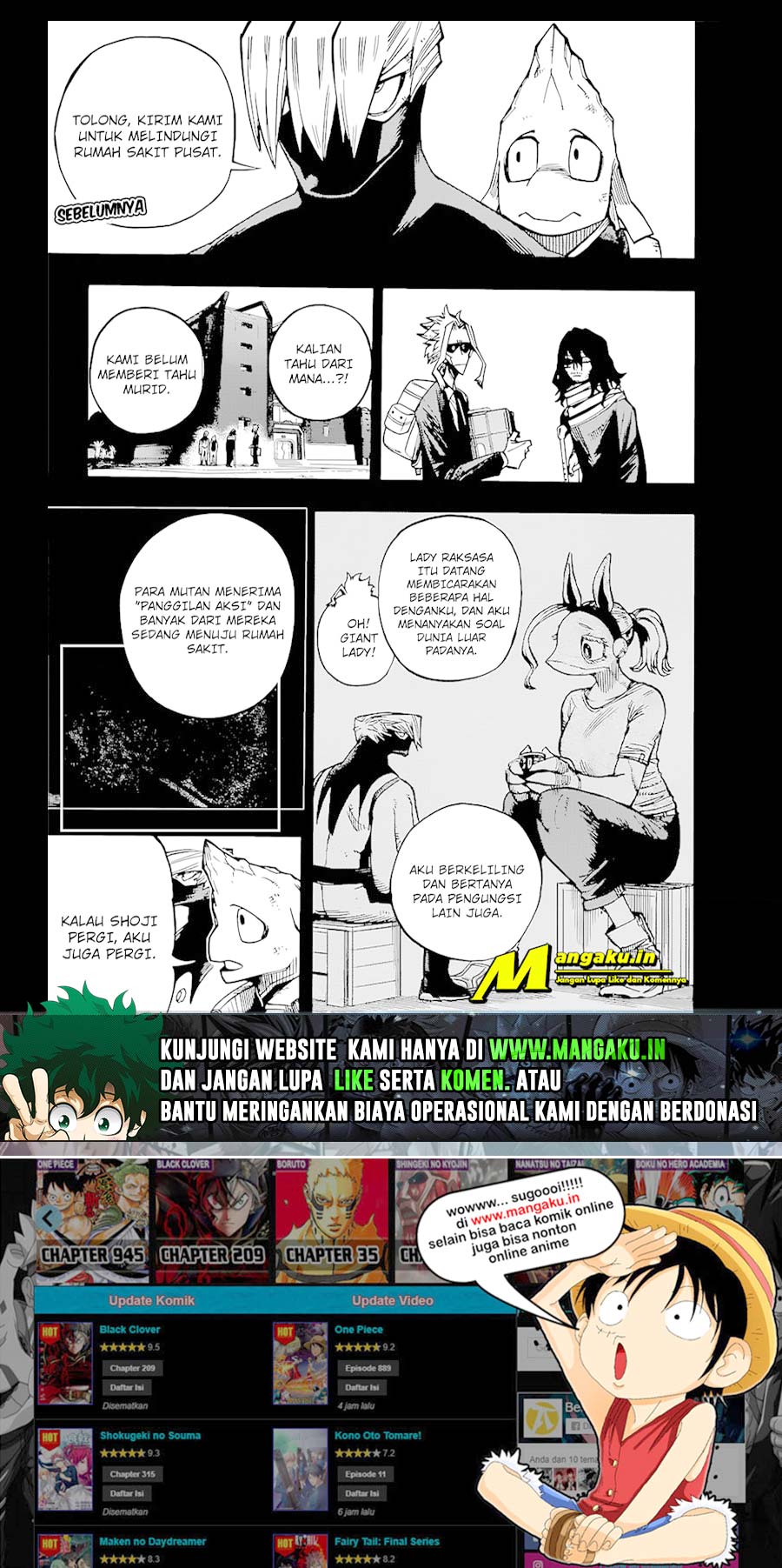 Read Boku no Hero Academia Bahasa Indonesia (ID) Manga Online