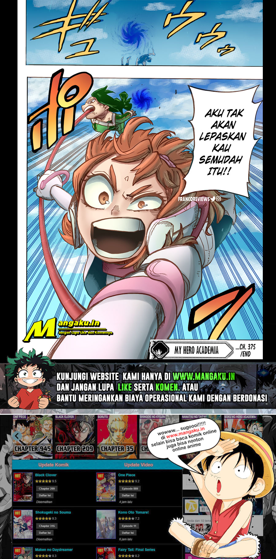 Read Boku no Hero Academia Bahasa Indonesia (ID) Manga Online
