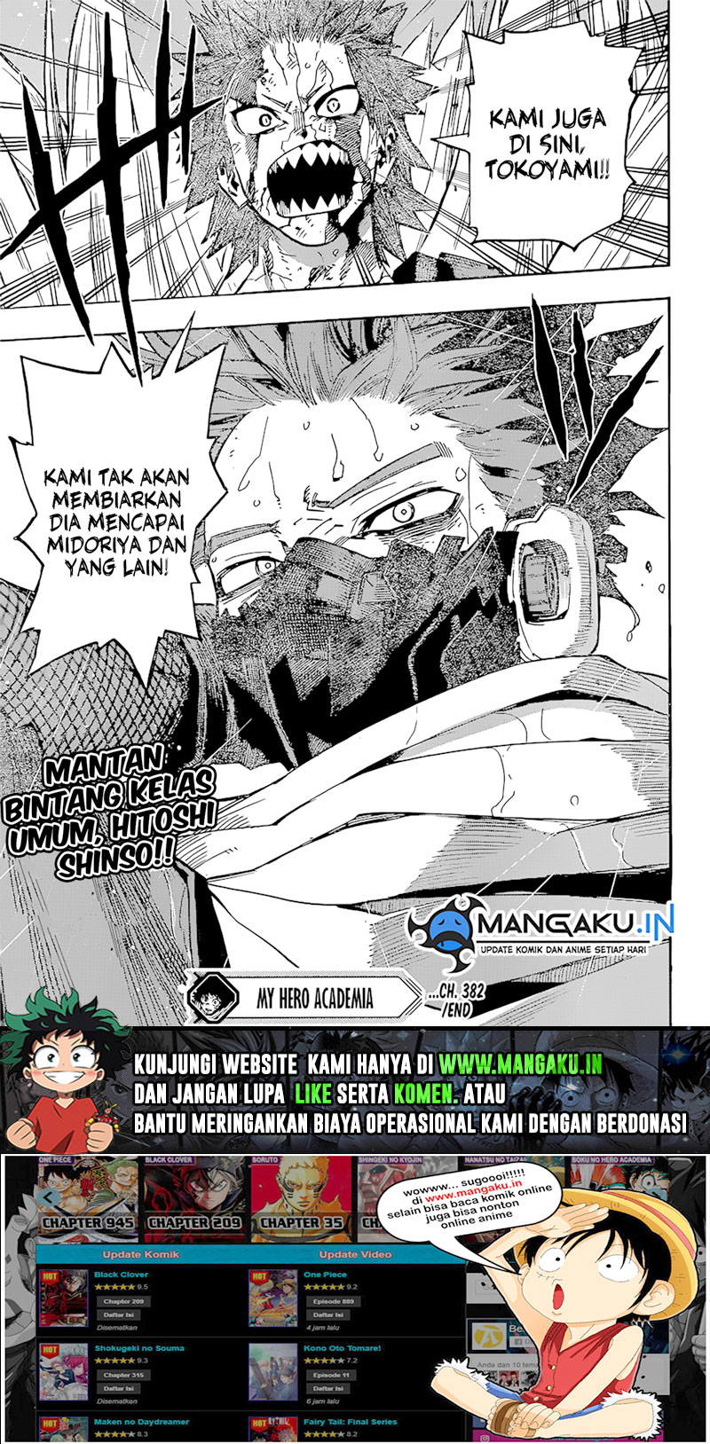 Read Boku no Hero Academia Bahasa Indonesia (ID) Manga Online