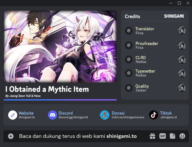Read I Obtained a Mythic Item (ID) Manga Online
