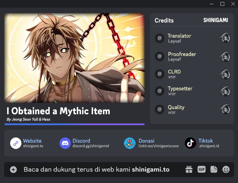 Read I Obtained a Mythic Item (ID) Manga Online