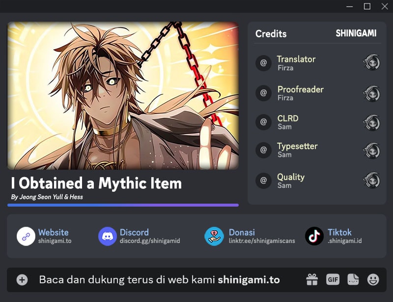 Read I Obtained a Mythic Item (ID) Manga Online