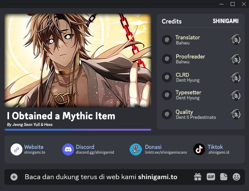 Read I Obtained a Mythic Item (ID) Manga Online