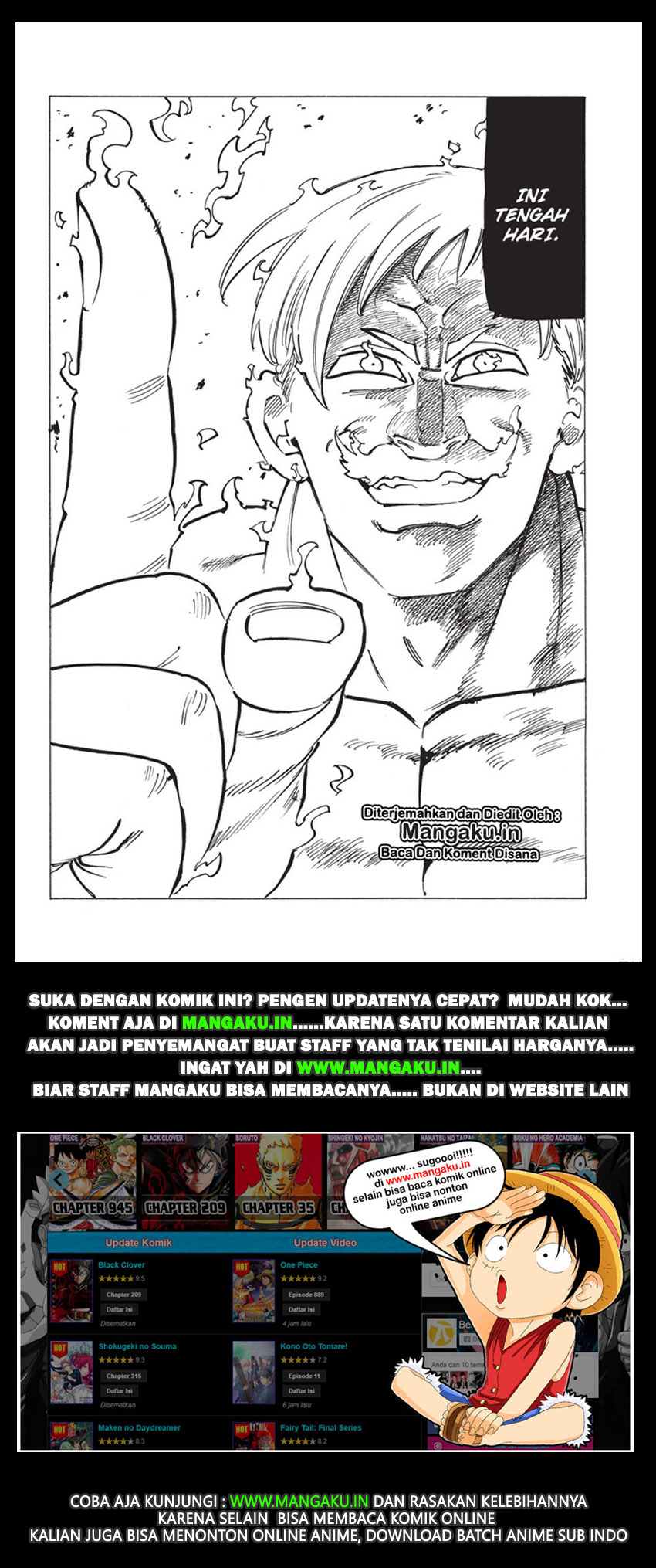 Read Nanatsu no Taizai Bahasa Indonesia (ID) Manga Online