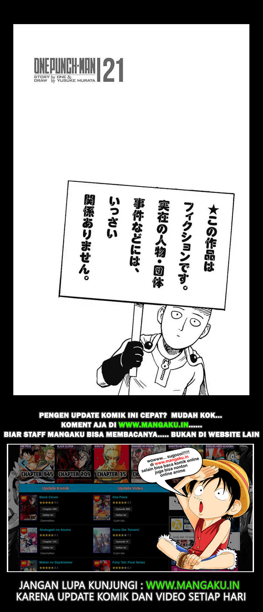 Read One Punch-Man Bahasa Indonesia (ID) Manga Online