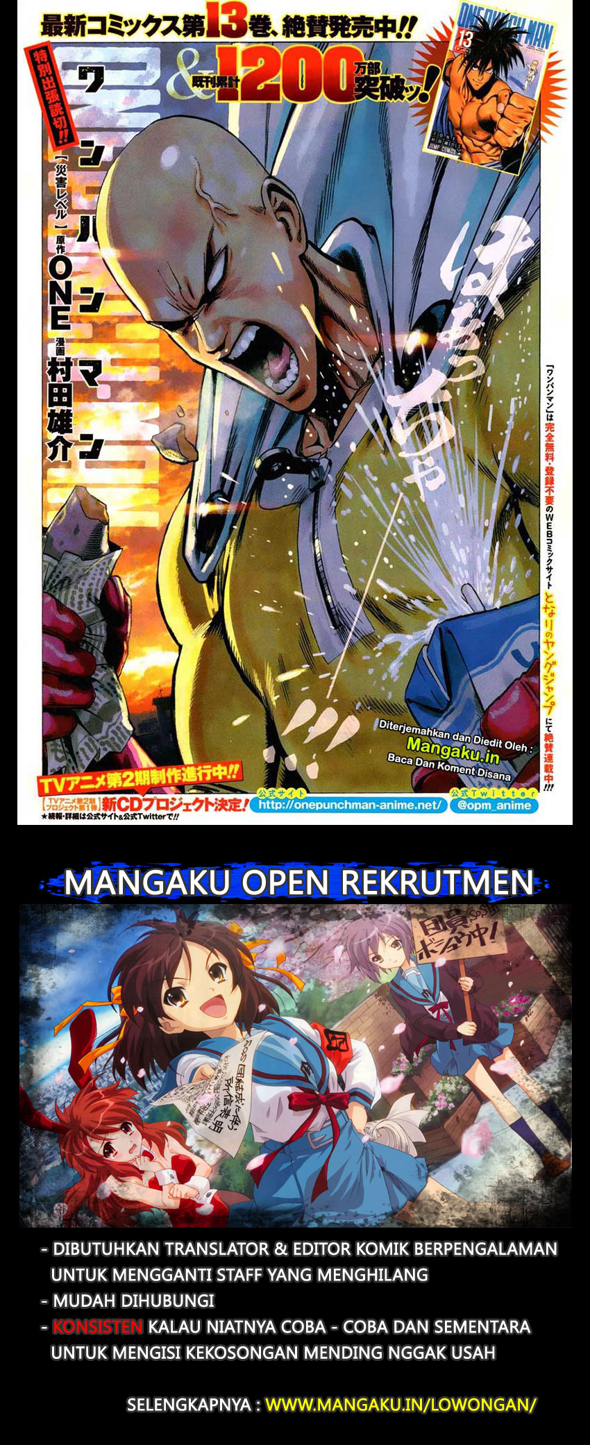 Read One Punch-Man Bahasa Indonesia (ID) Manga Online