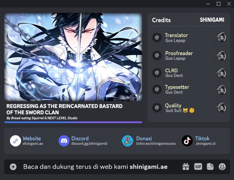 Read Regressing As The Reincarnated Bastard Of The Sword Clan (ID) Manga Online