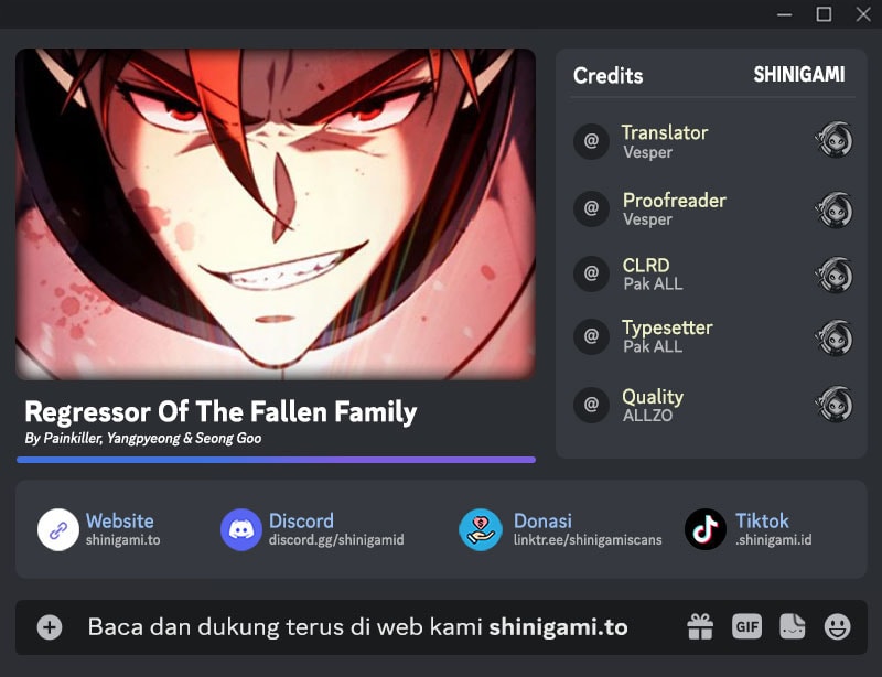 Read Regressor Of The Fallen Family (ID) Manga Online