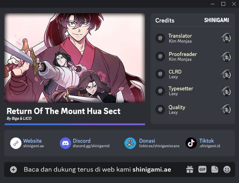 Read Return Of The Mount Hua Sect (ID) Manga Online