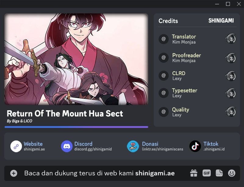 Read Return Of The Mount Hua Sect (ID) Manga Online