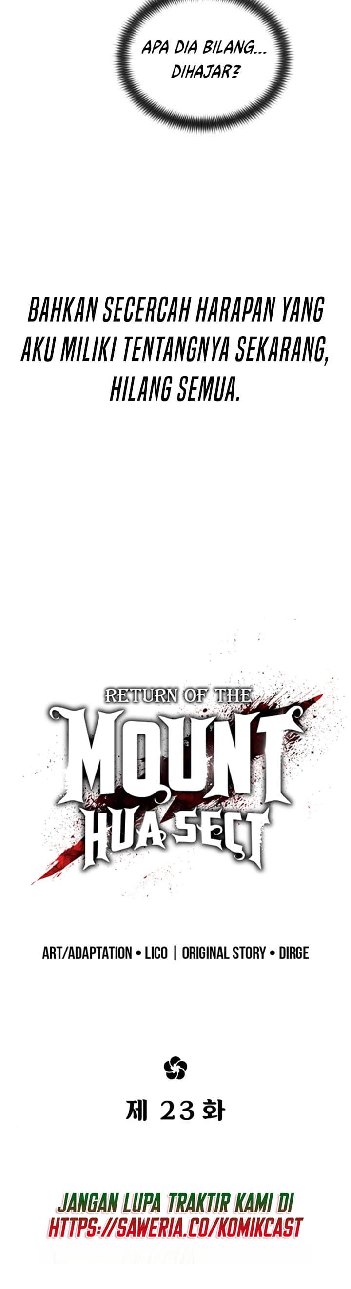 Read Return Of The Mount Hua Sect (ID) Manga Online