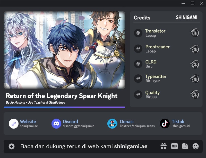 Read Return of the Legendary Spear Knight (ID) Manga Online