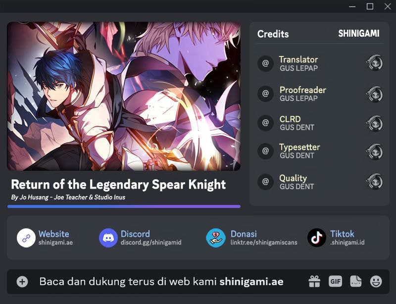 Read Return of the Legendary Spear Knight (ID) Manga Online
