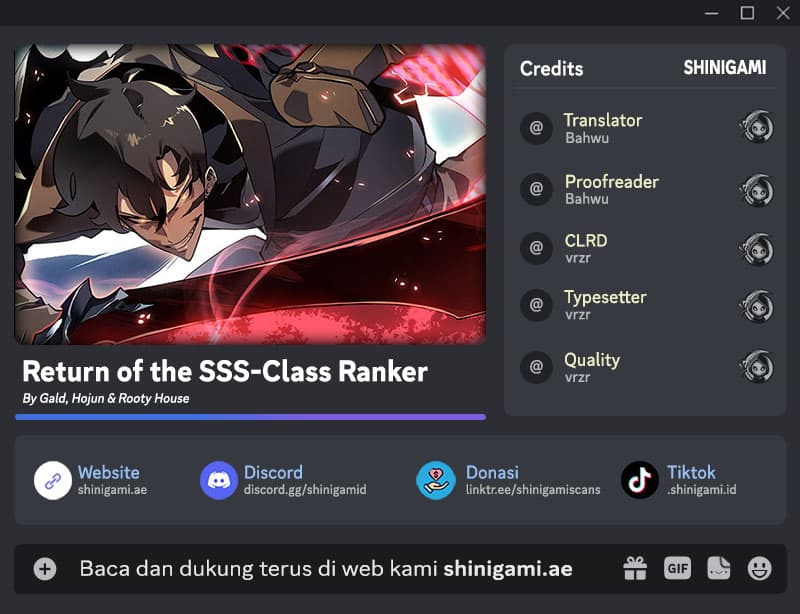 Read Return of the SSS-Class Ranker (ID) Manga Online