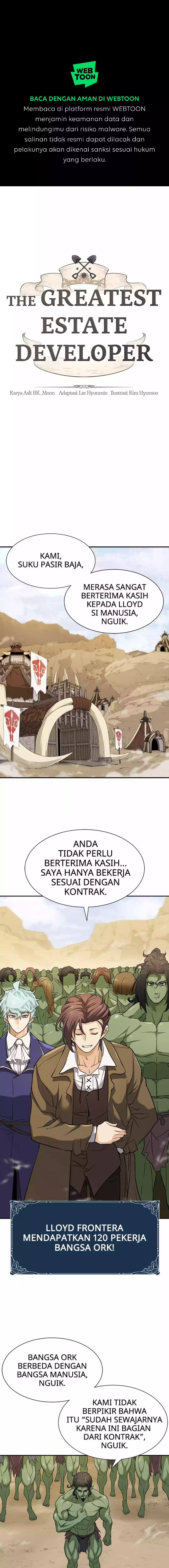 Read The Greatest Estate Developer (ID) Manga Online