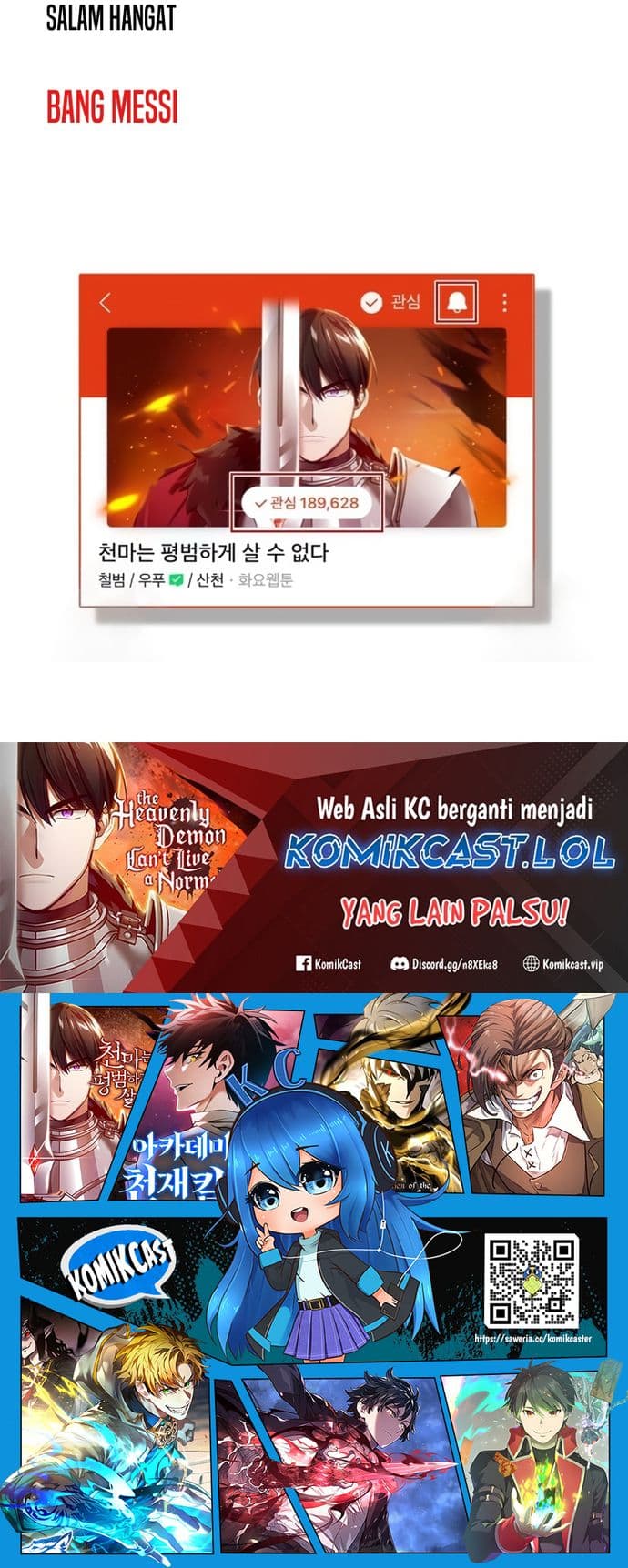 Read The Heavenly Demon Can’t Live A Normal Life (ID) Manga Online