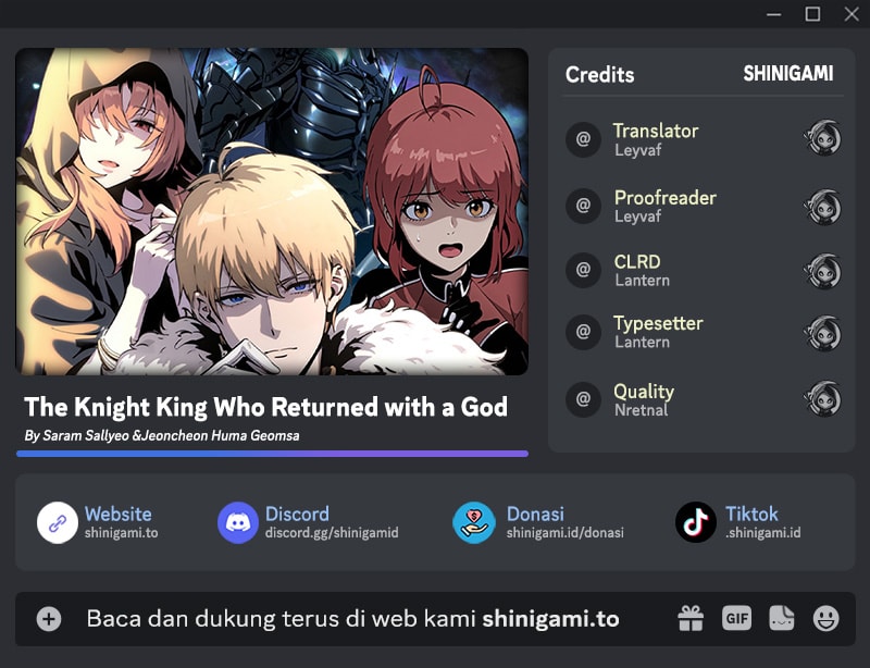 Read The Knight King Who Returned With A God (ID) Manga Online