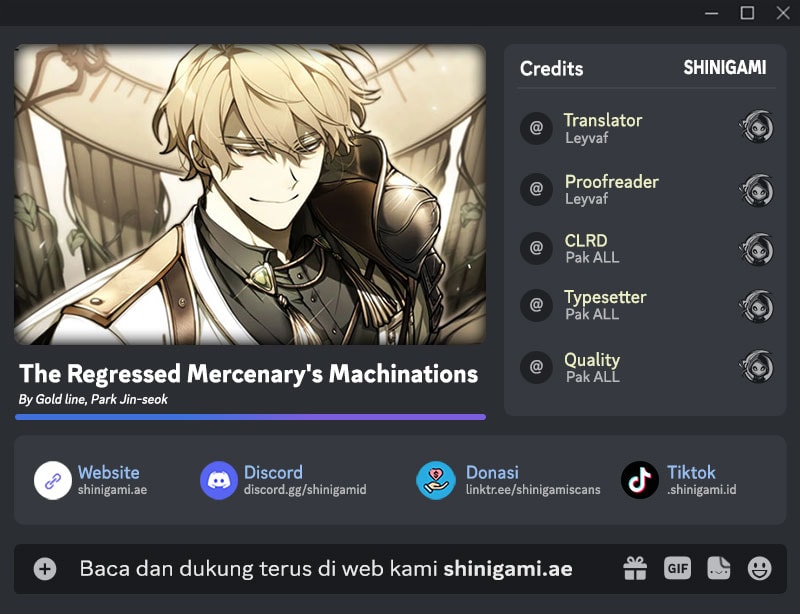 Read The Regressed Mercenary’s Machinations (ID) Manga Online